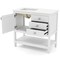Bathroom Vanity Unit with Ceramic Sink Granite Countertop and Storage